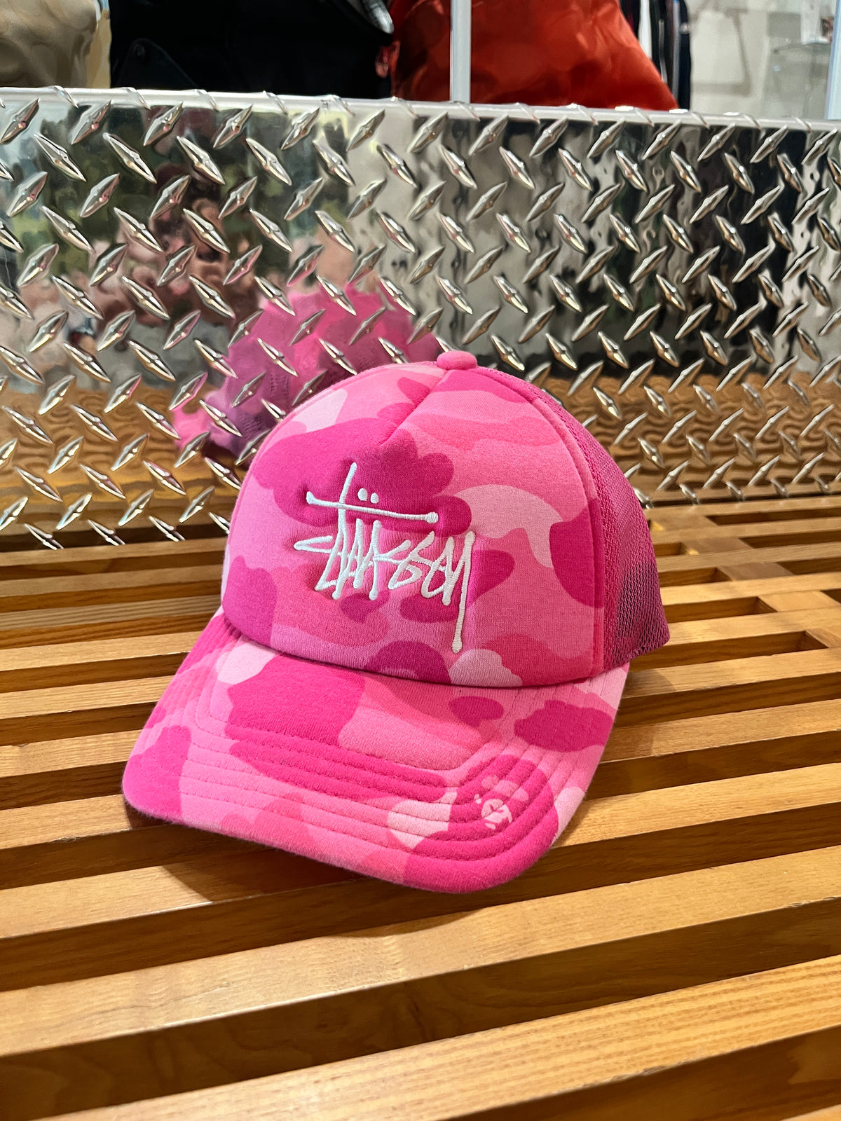 (OS) SS22 Bape x Stussy Trucker