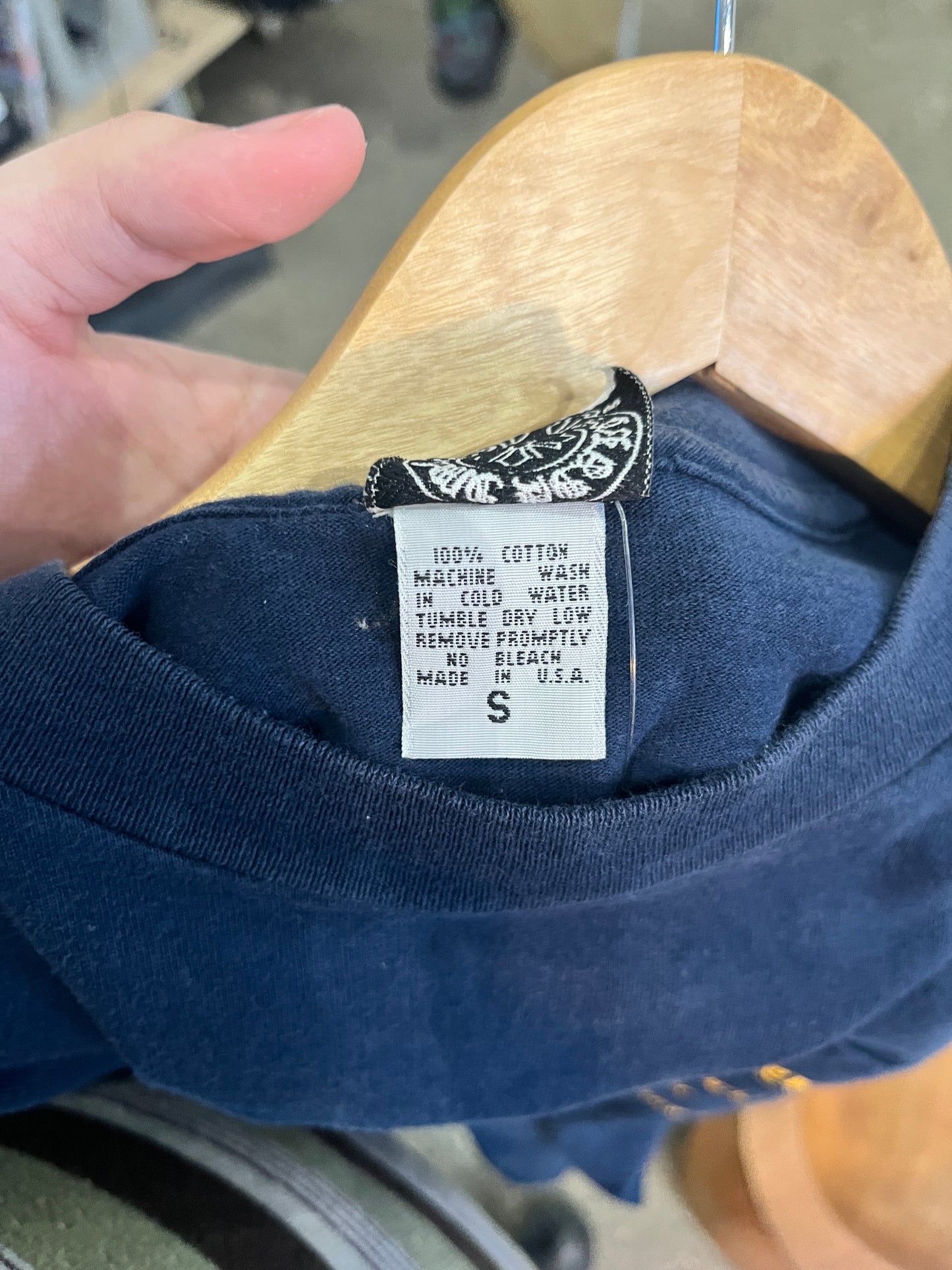 (S) 90s Chrome Hearts Exclusively for United Arrows Navy Tee