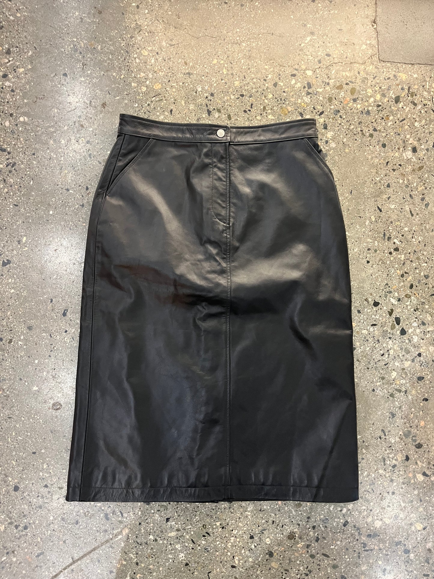 (S) Rare Stussy Genuine Leather Skirt