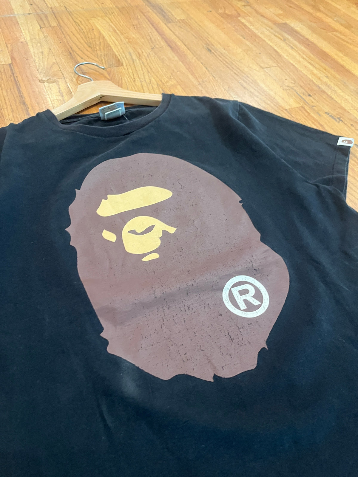 (L) Black Bape Doublesided Tee