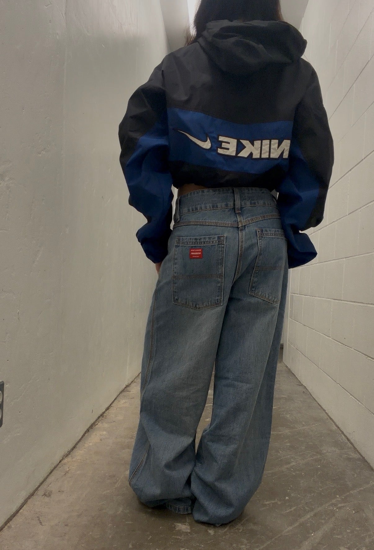 (Womens XL) 90s Nike Reworked Windbreaker