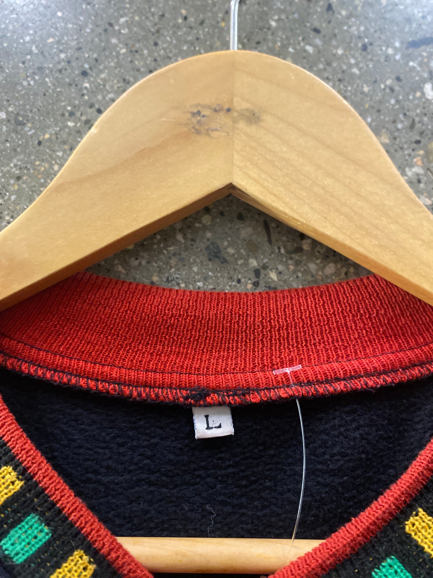 (Boxy L) 80s Stussy Rasta Sample Crewneck