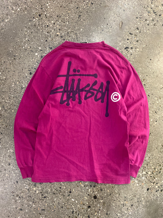 (M) Late 2000s Stussy Magenta Script