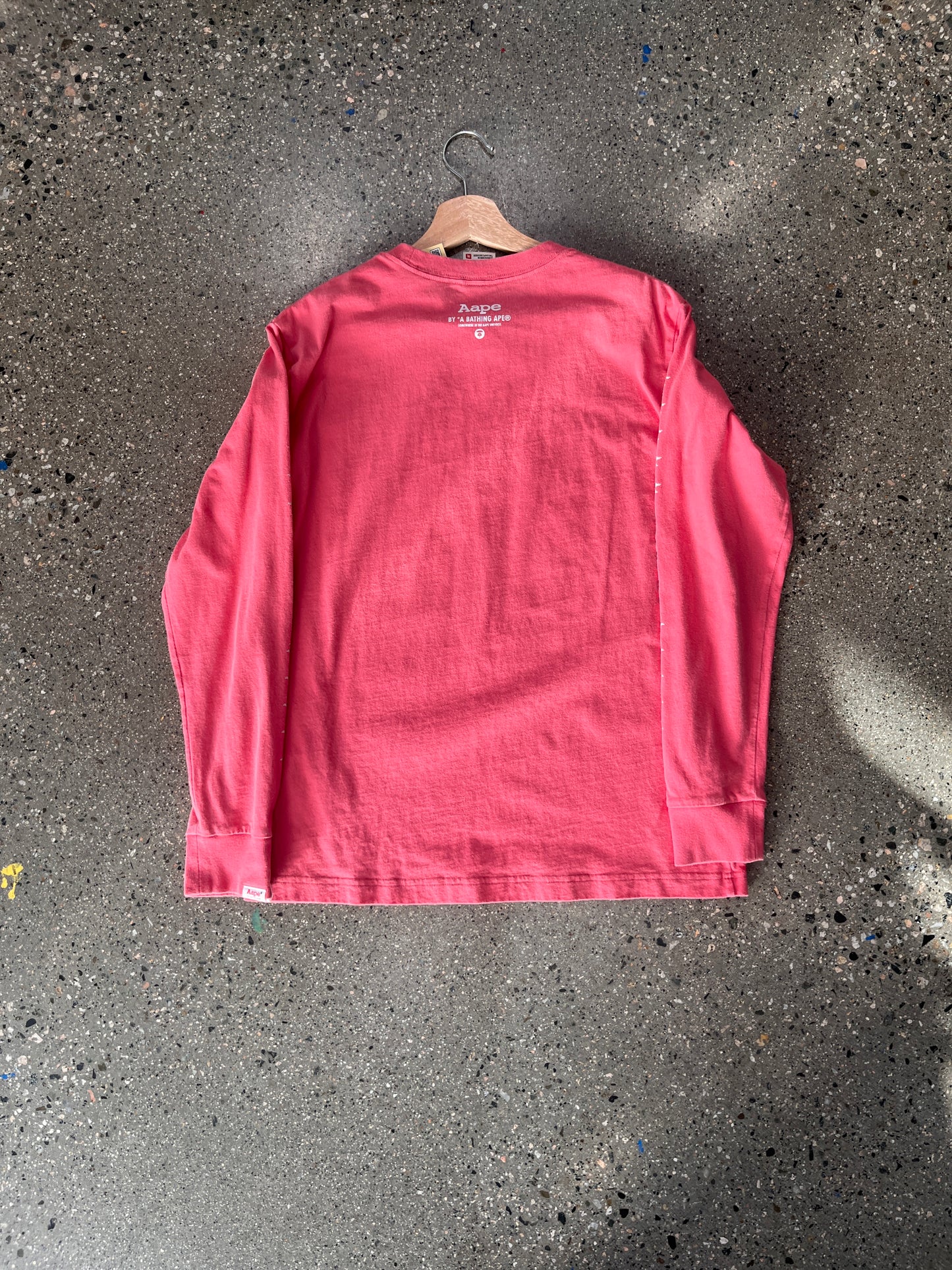 (M) Pink AAPE LS