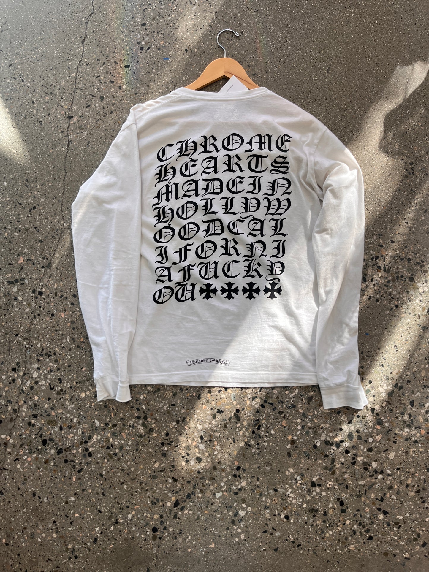 (L) 2000s Chrome Hearts LS White