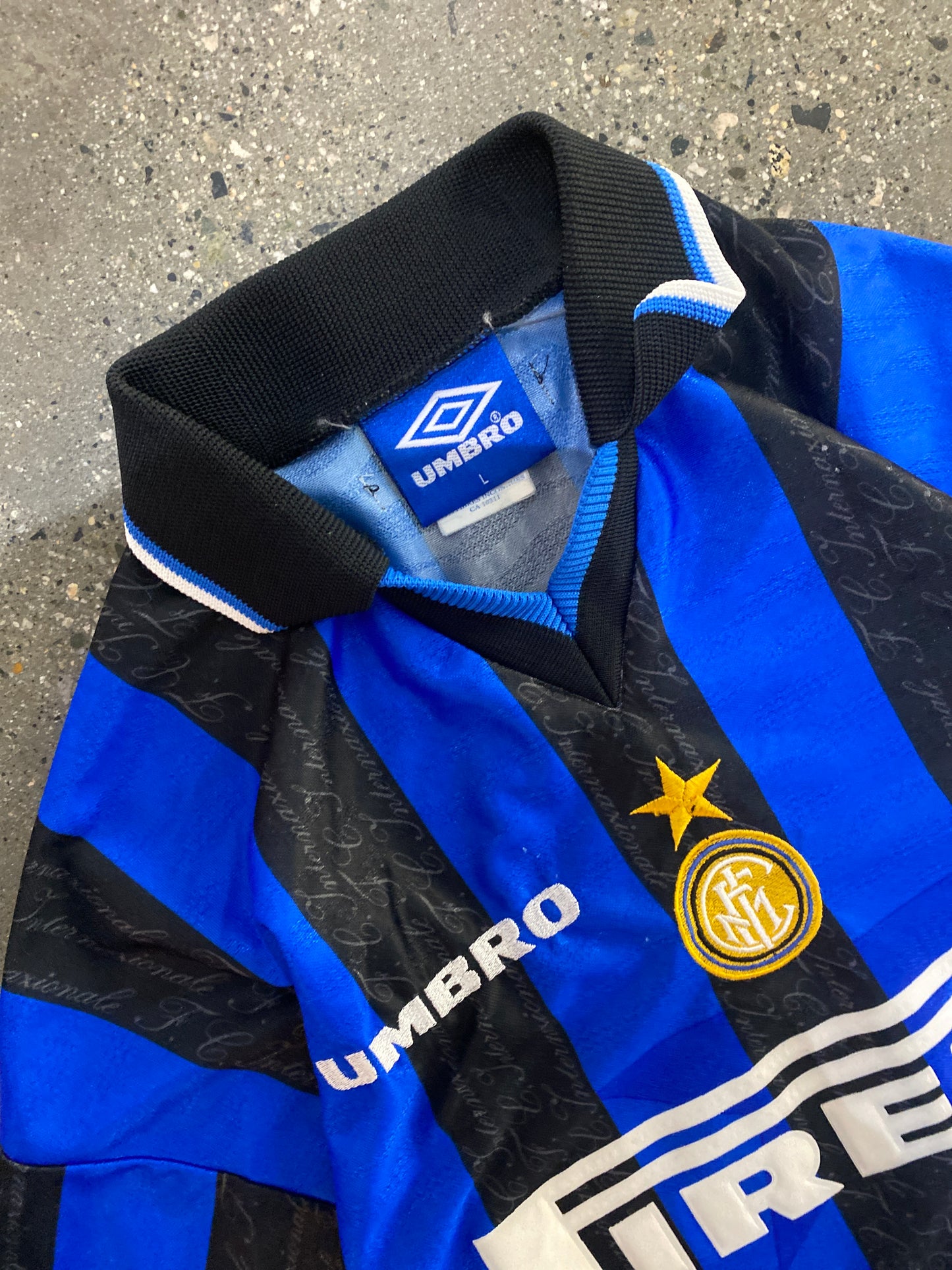 (L) 96-97 Inter Milan Umbro Kit