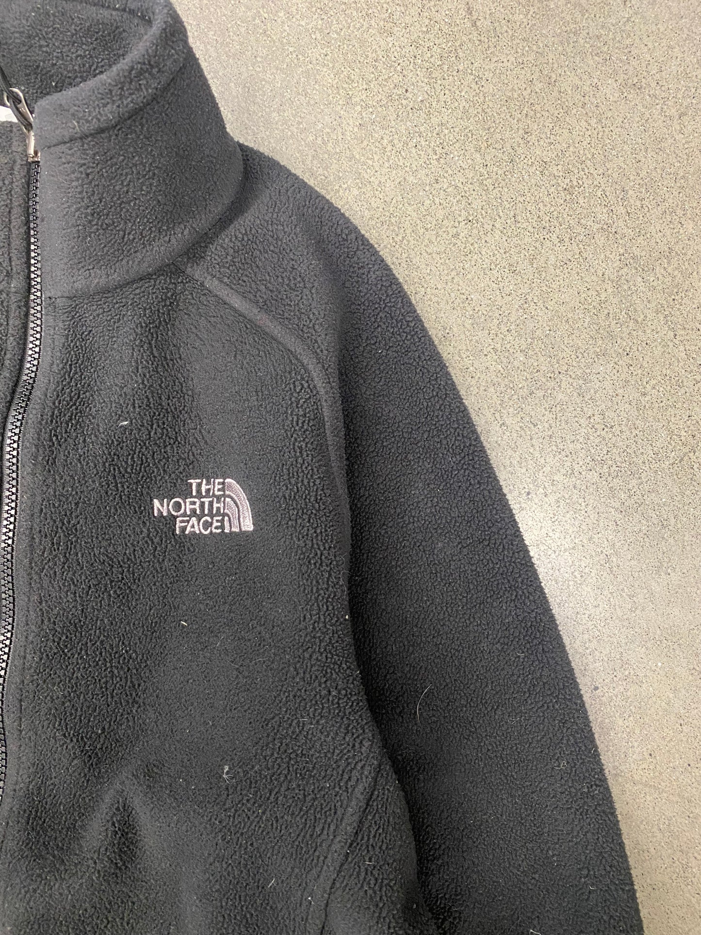 (L) TNF Black Zip Fleece