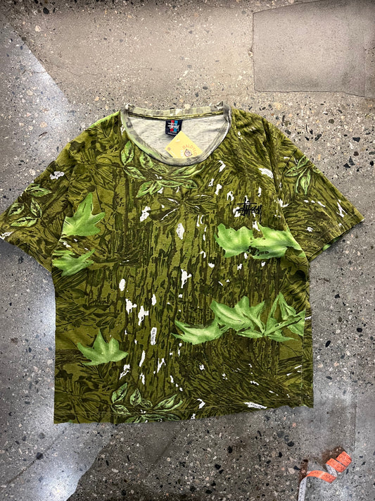 (L) 1998 Boxy Stussy Real Tree Tee