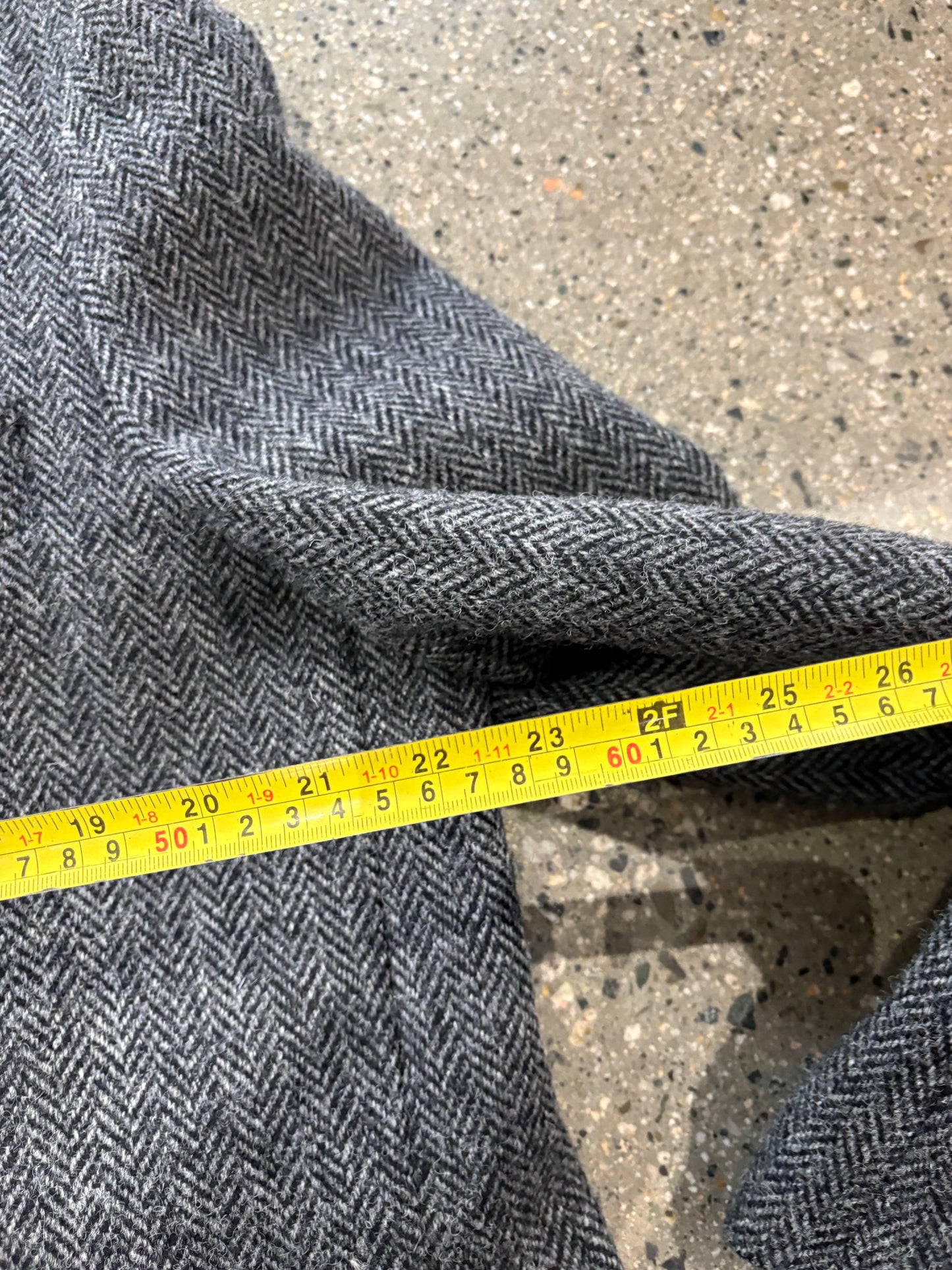 (XL) Vintage Harris Tweed Overcoat Blazer