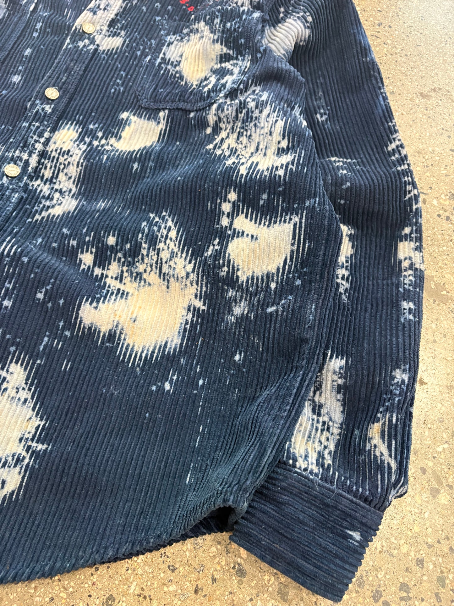 (M) O32C Tie Dye Corduroy Jacket