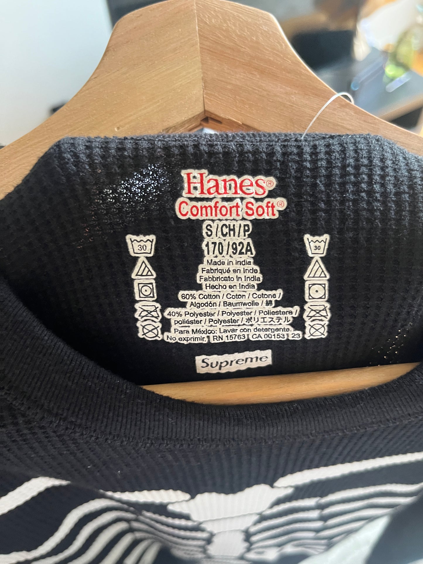 (S) Supreme x Hanes Skeleton Thermal