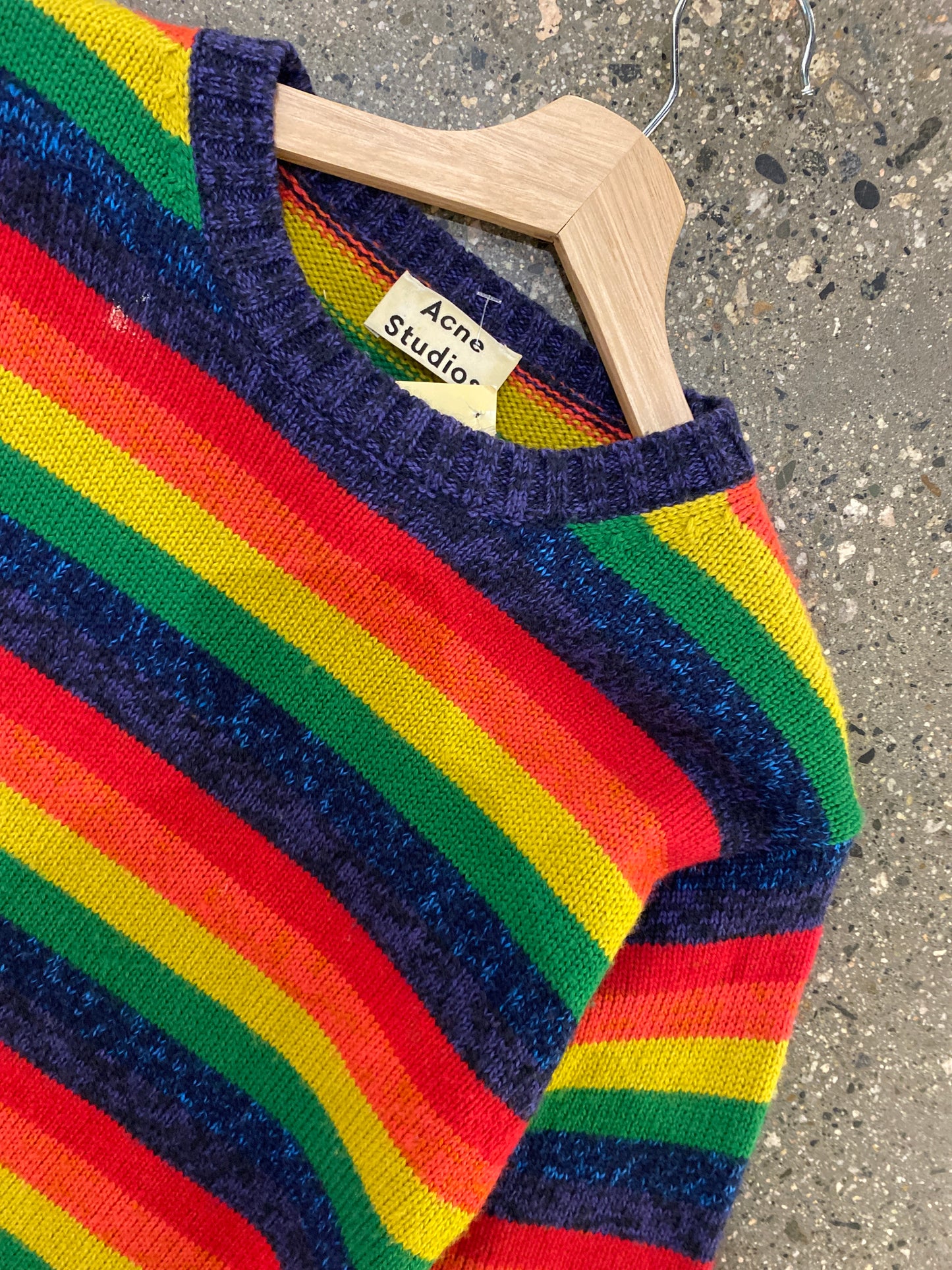 (XS) Acne Studios Rainbow Knit