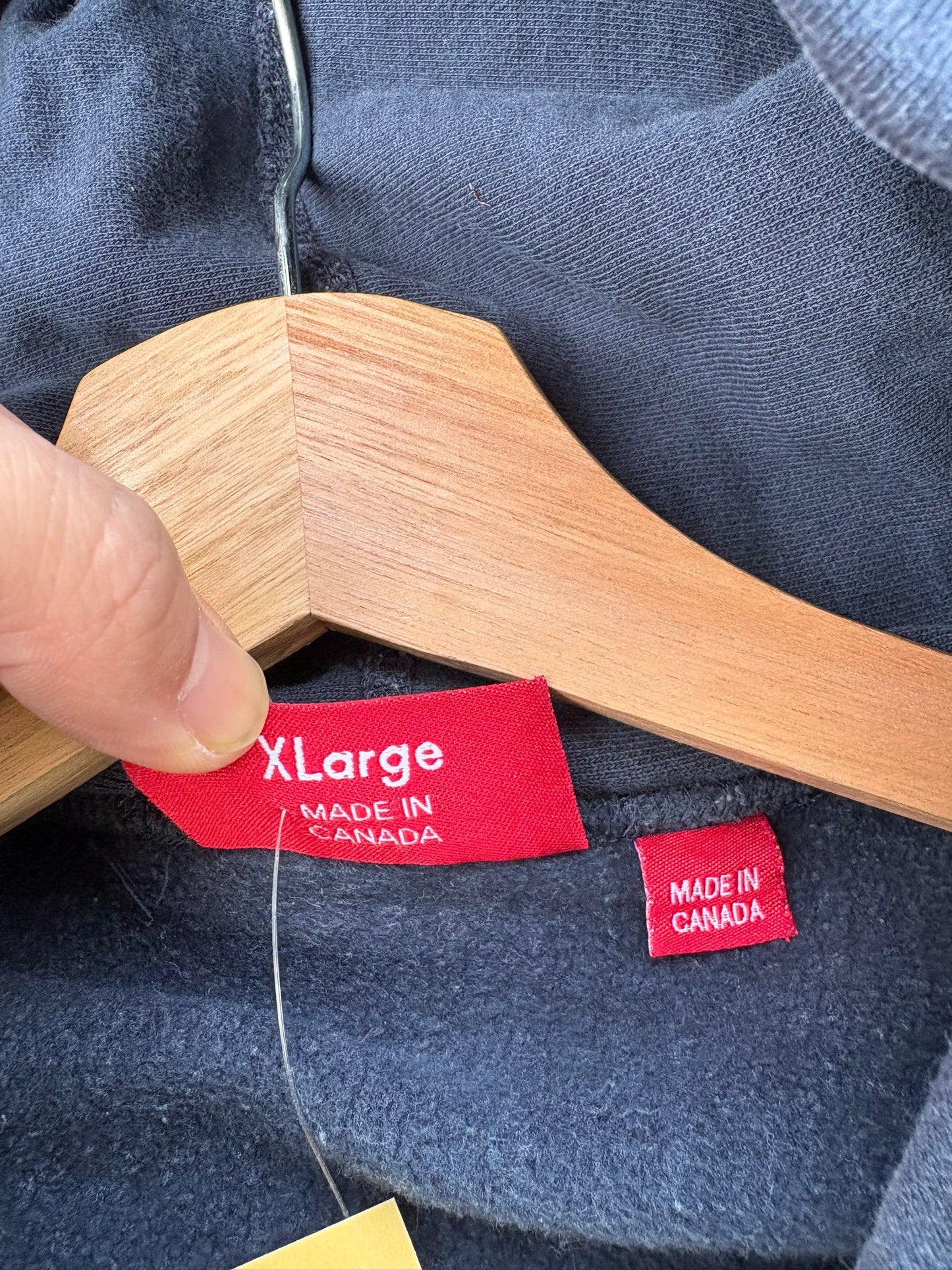 (XL) Navy Supreme Script Hoodie