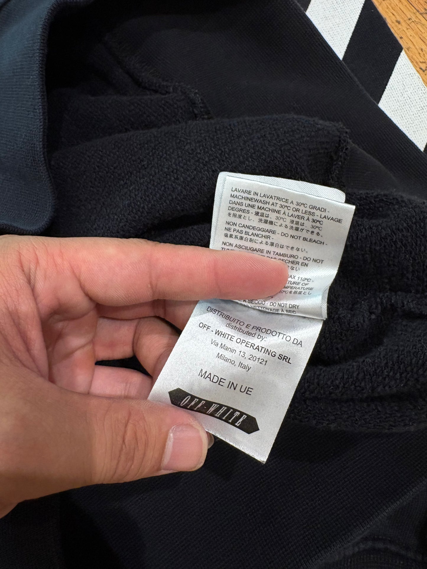 SS16 “Blue Collar” OG Offwhite Crewneck