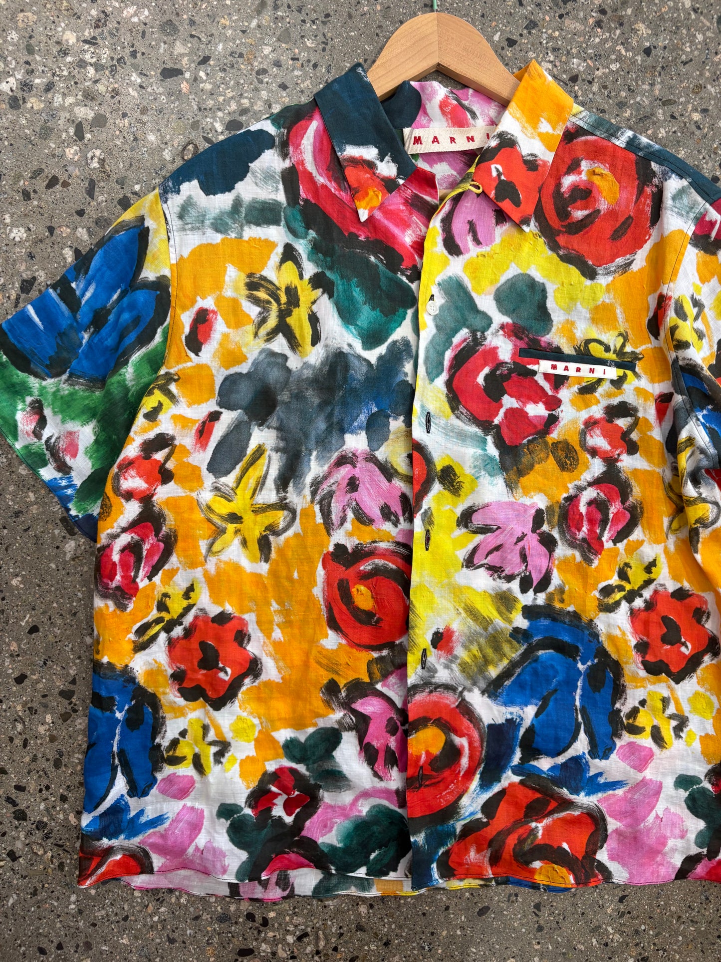(L/XL) Marni Multicolor Button Up Brand New ( Retail $990)