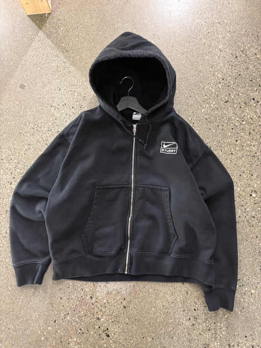 (L) Stussy x Nike Black Zip