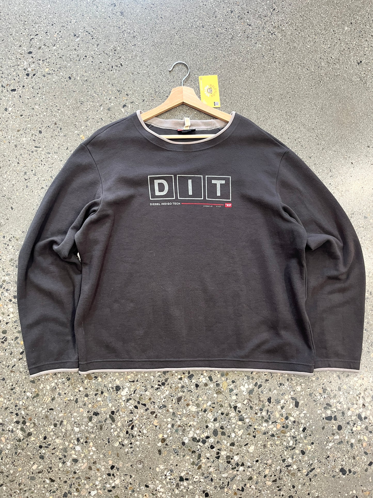 (XL) Diesel Indigo Tech Crewneck