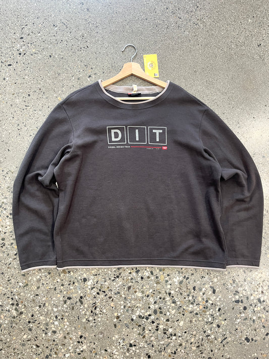 (XL) Diesel Indigo Tech Crewneck