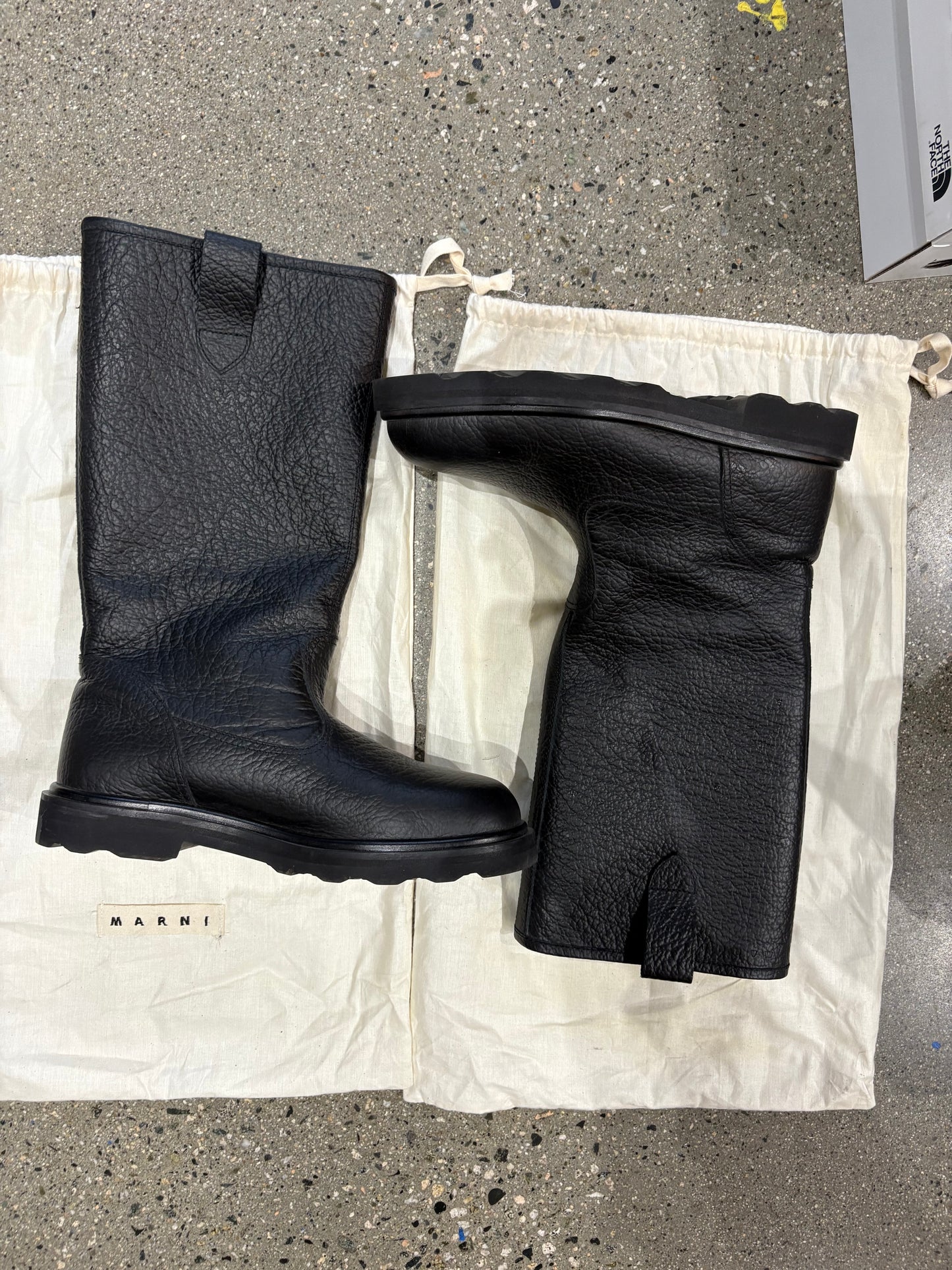 (EU44) Marni Black Leather Calf Boot *retail $1150