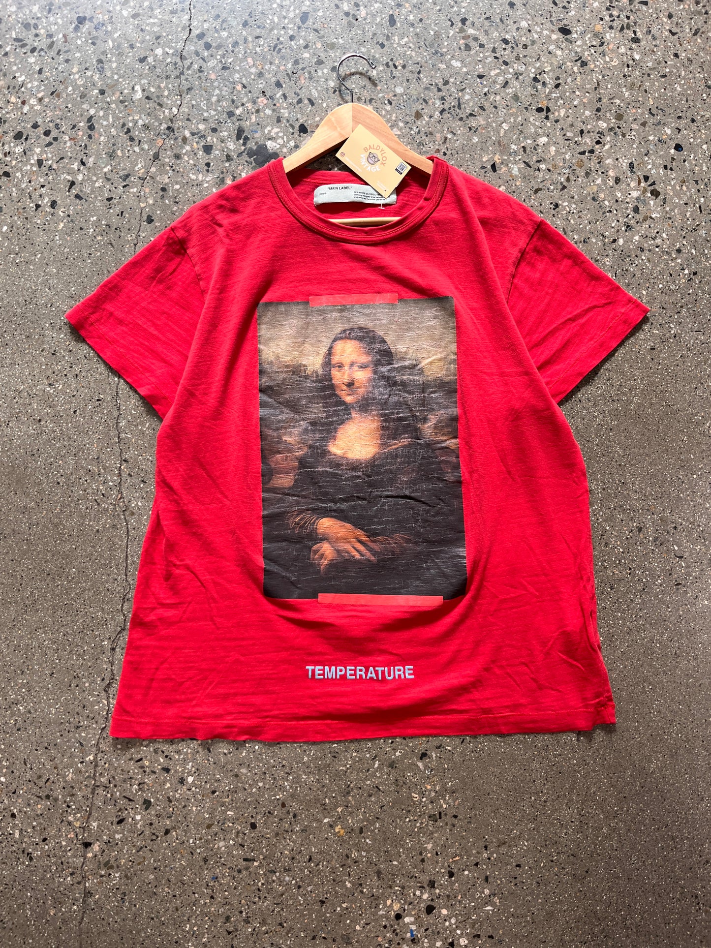 (M) Offwhite Mona Lisa Red Tee