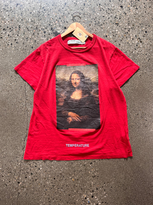 (M) Offwhite Mona Lisa Red Tee