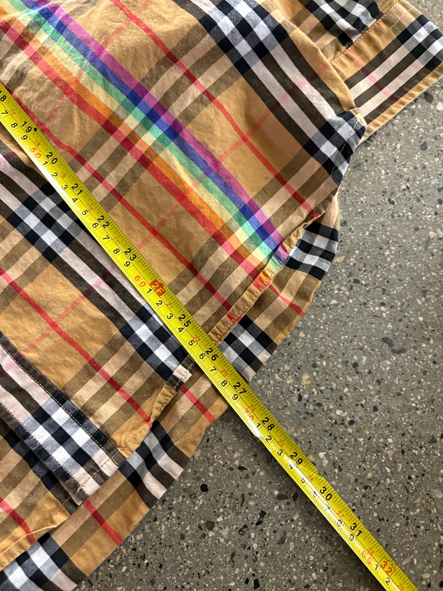 Burberry rainbow Novacheck button up