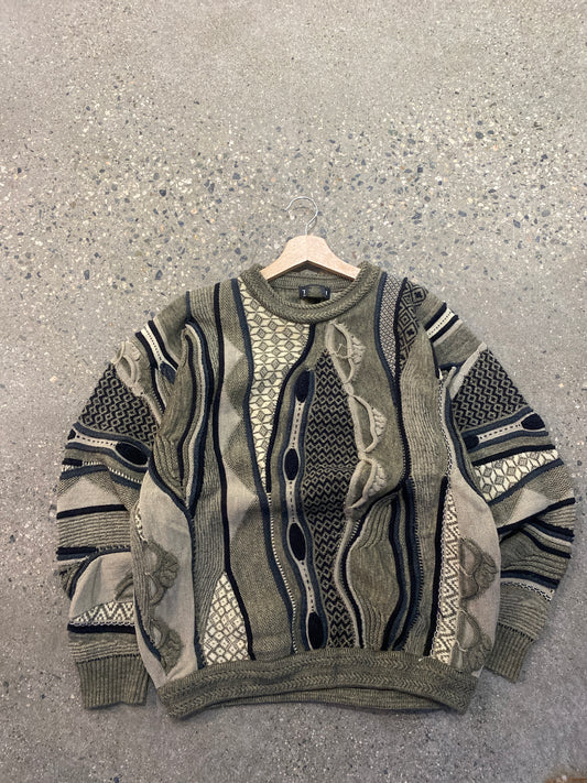 (M) Tosani Grey 3D Coogi Style Knit