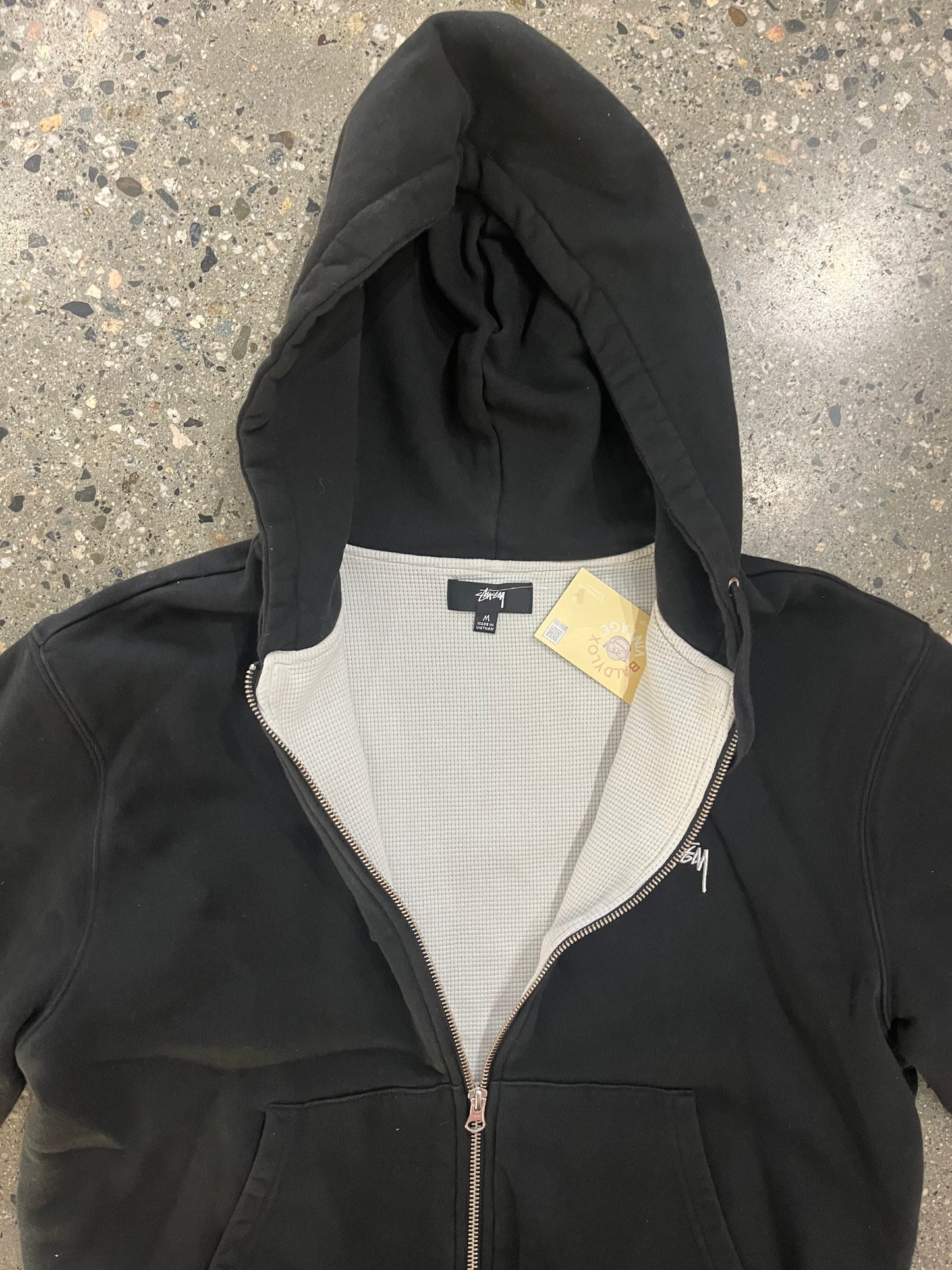 (M) Stussy Thermal Zip Up Hoodie