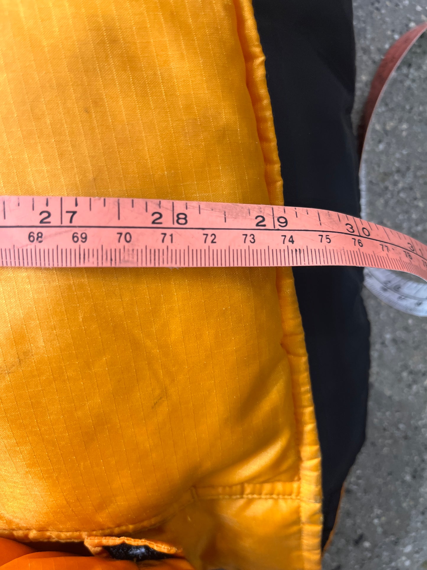 (L) Yellow Polo Jeans Puffer
