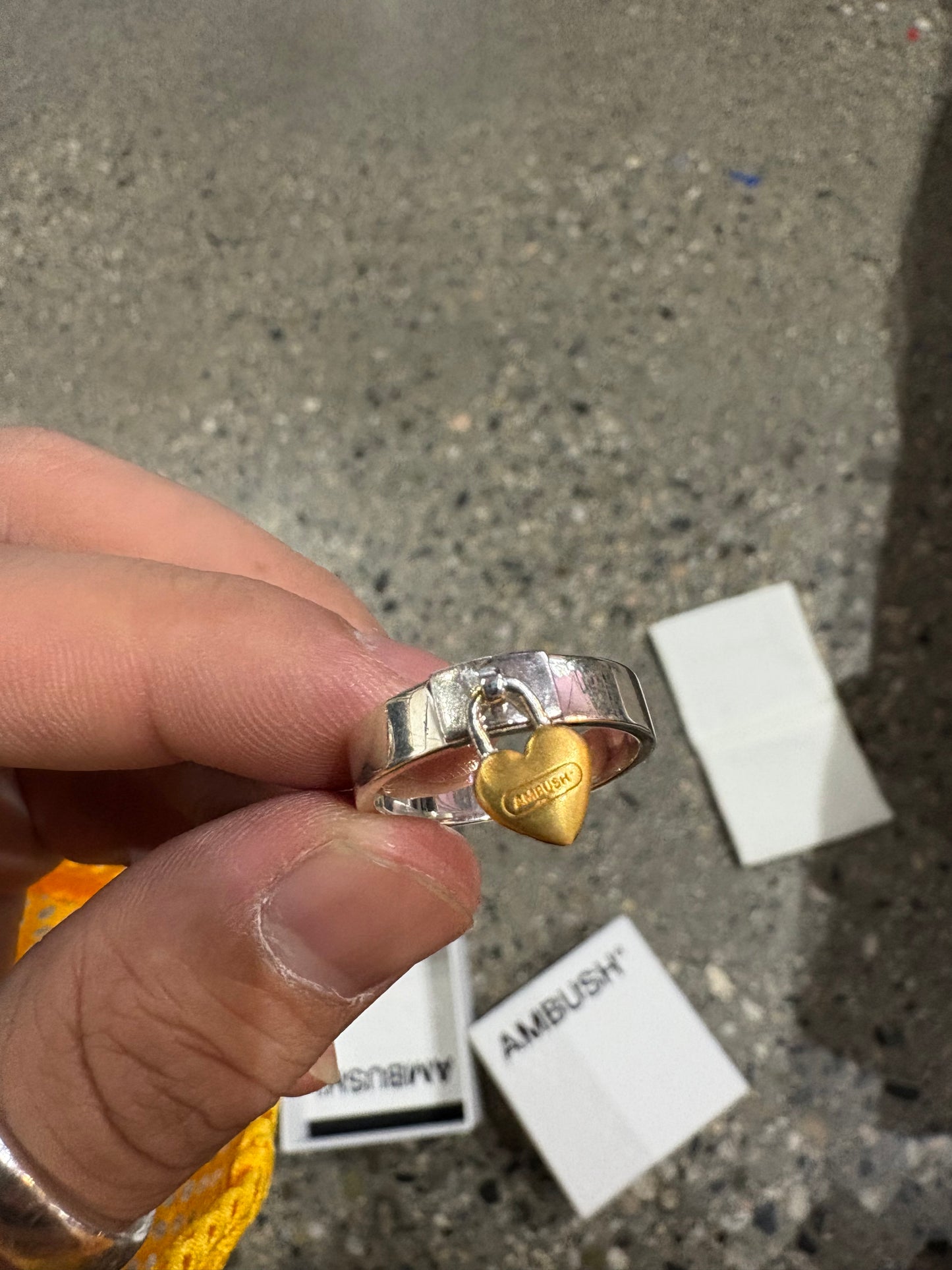 Ambush Silver .925 Padlock Ring