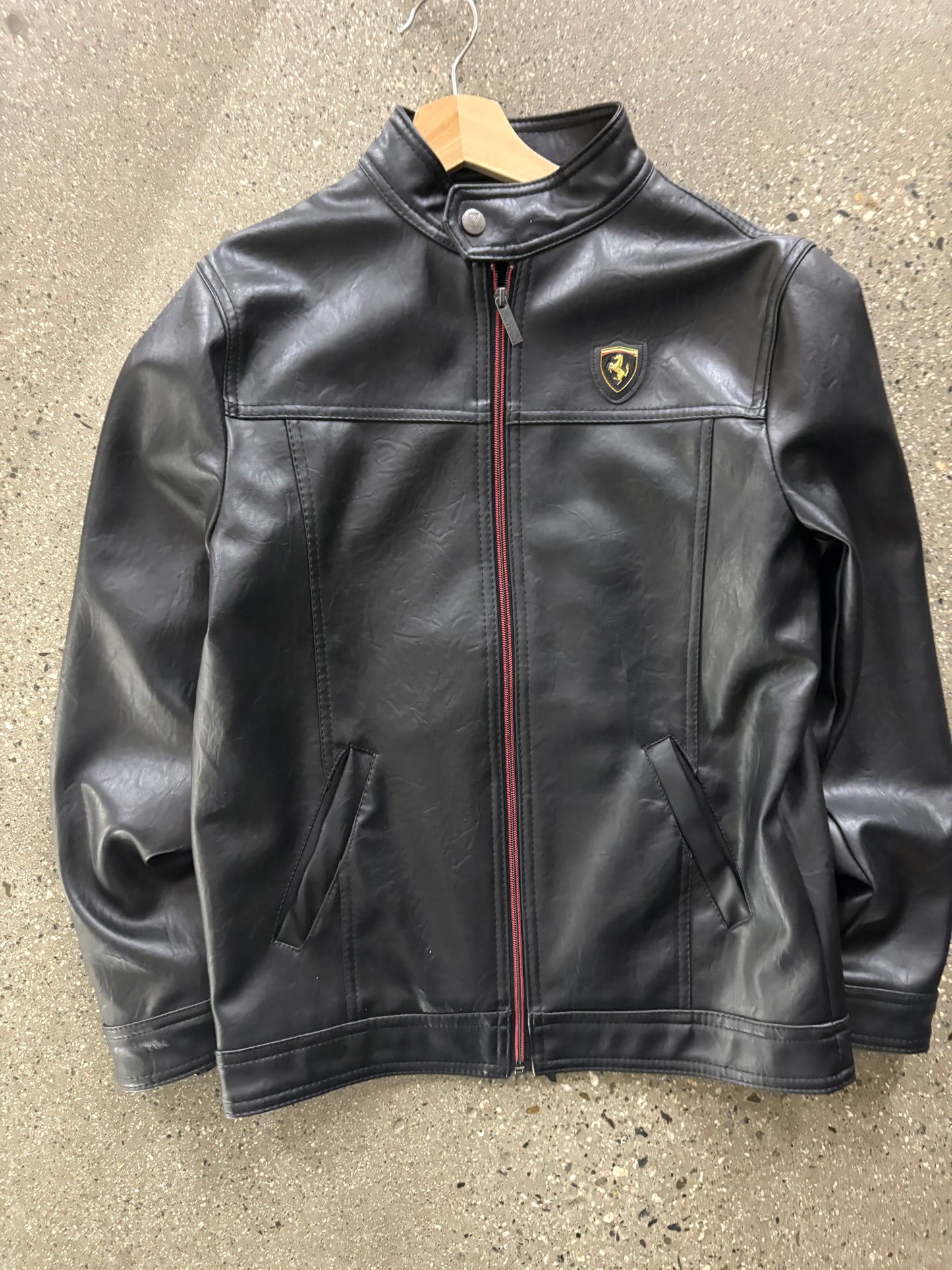 (S/M) Vintage Ferrari Emporio Leather Jkt