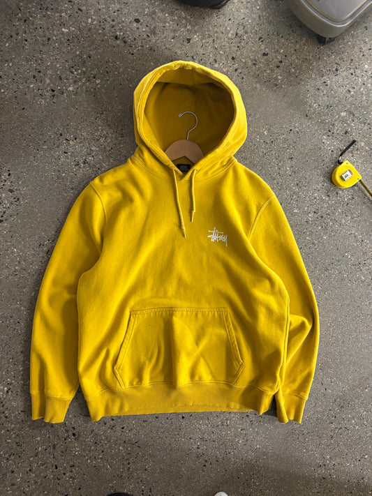 Stussy Yellow Script Hoodie