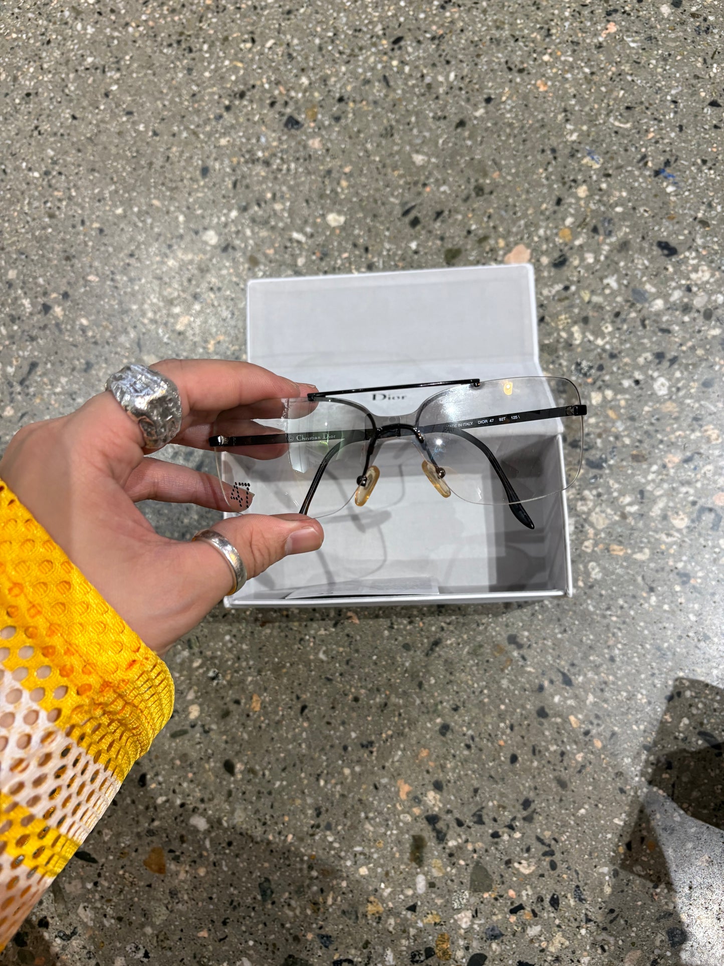 Dior 47 Rimless Glasses