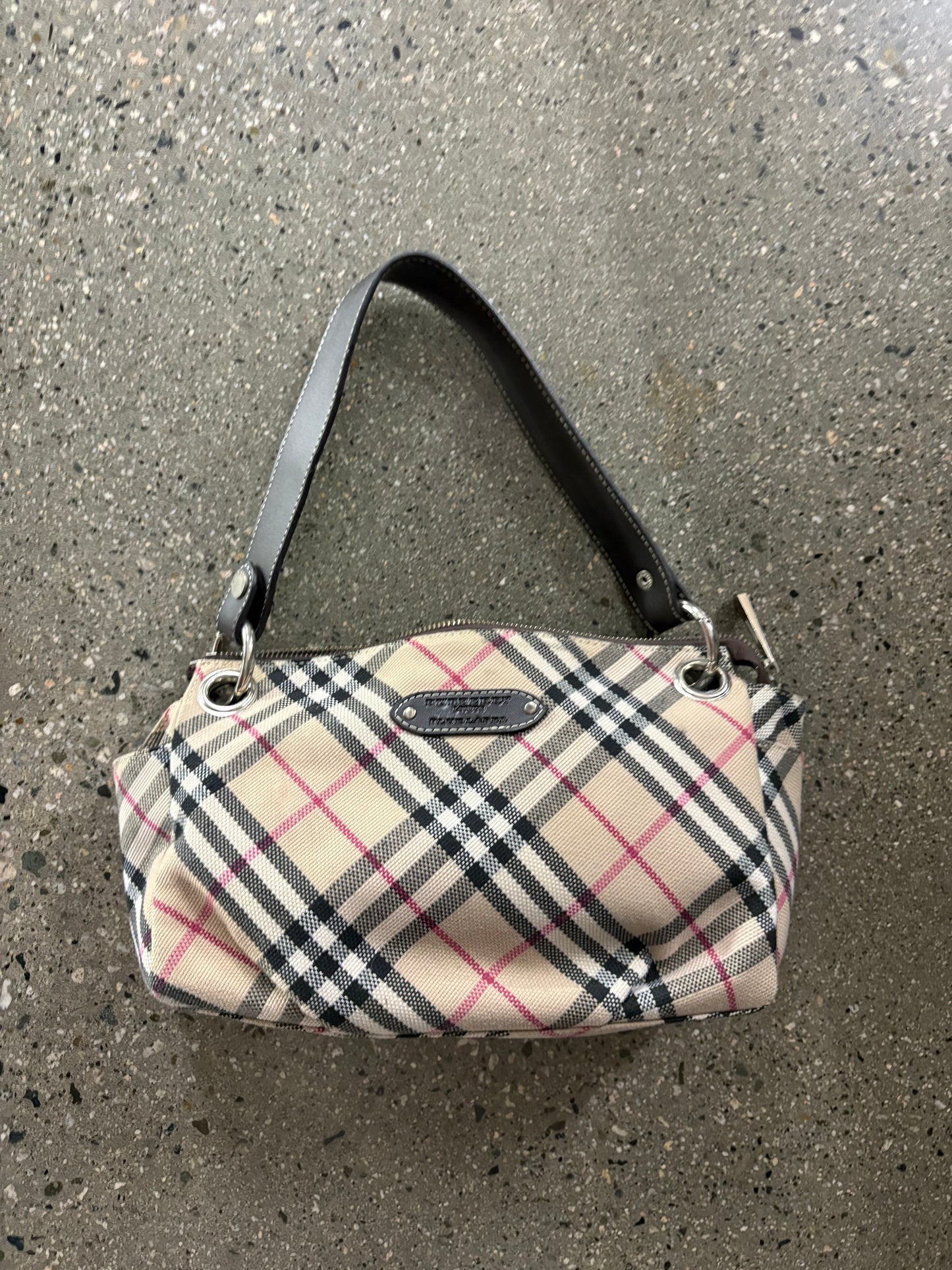 Burberry London Nova Check Canvas JPN exclusive blue label Handbag