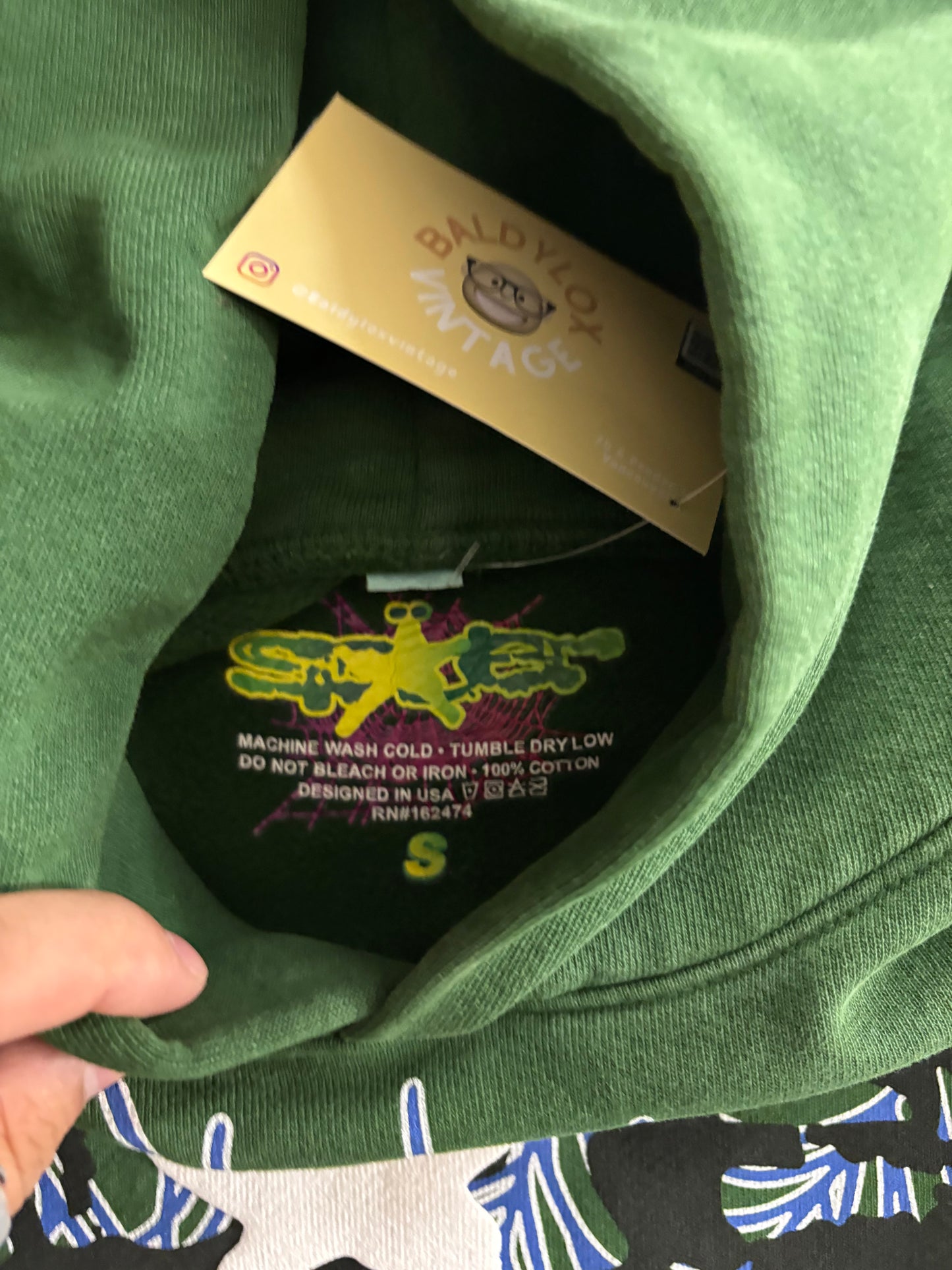 (S) Sp5der Hunter Green Hoodie