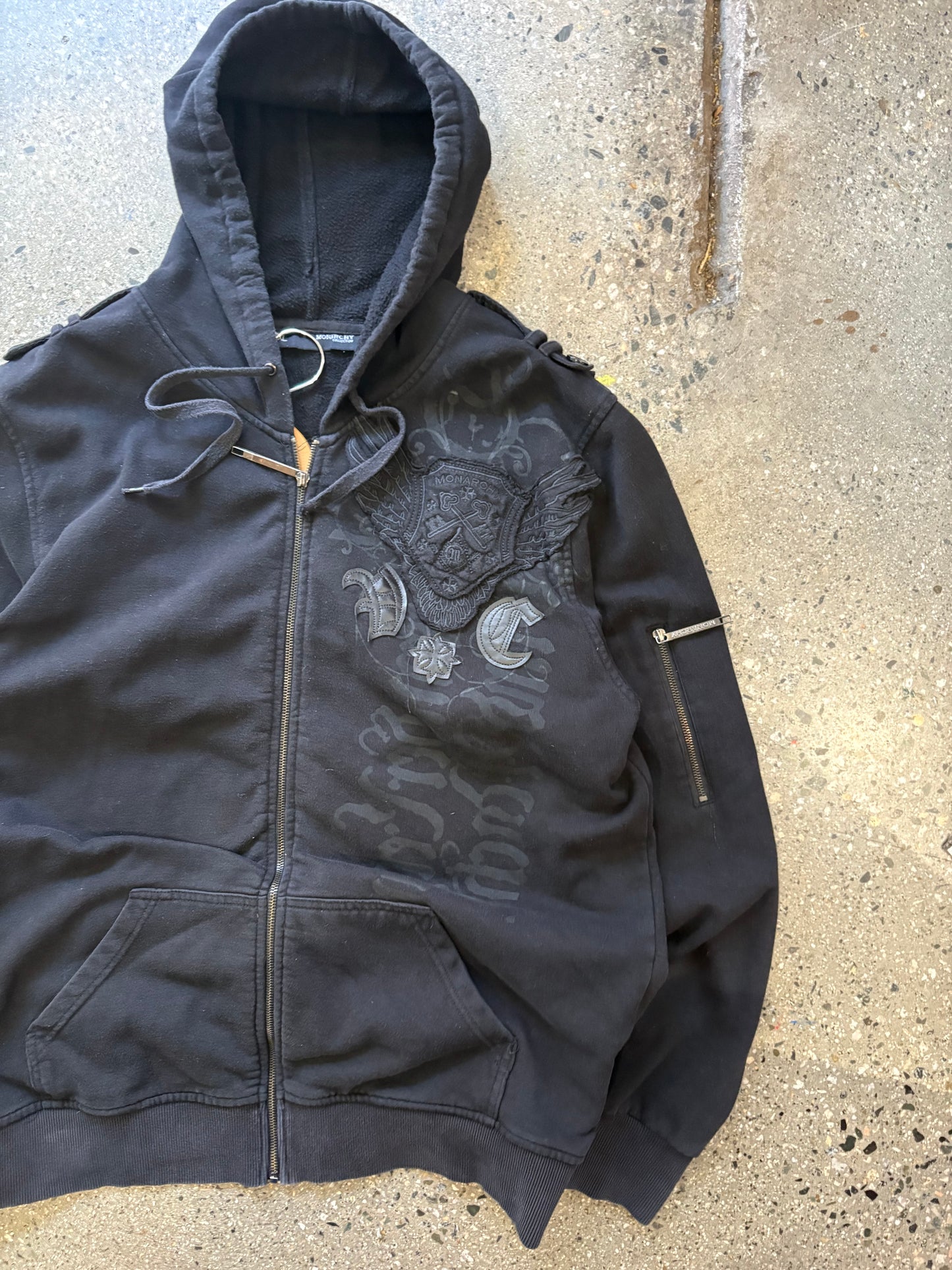(XXL) Monarchy Tribal Zip up Hoodie