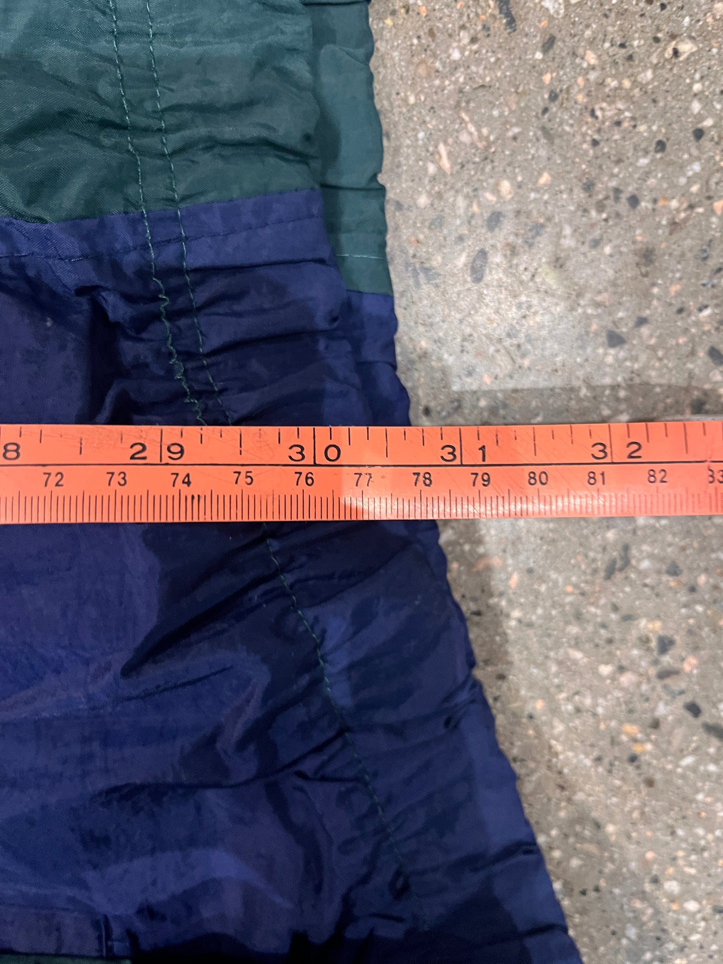 (3X) 90s Nike Green Blue Windbreaker ( Stain )