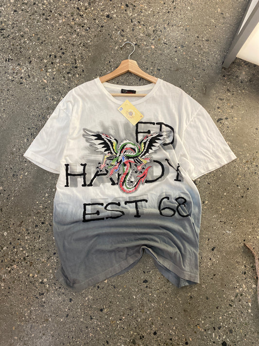 (XL) Ed Hardy Big Print Tee