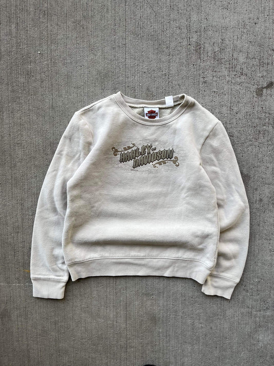 (XXS) 2006 Cream Harley Davidson Crewneck