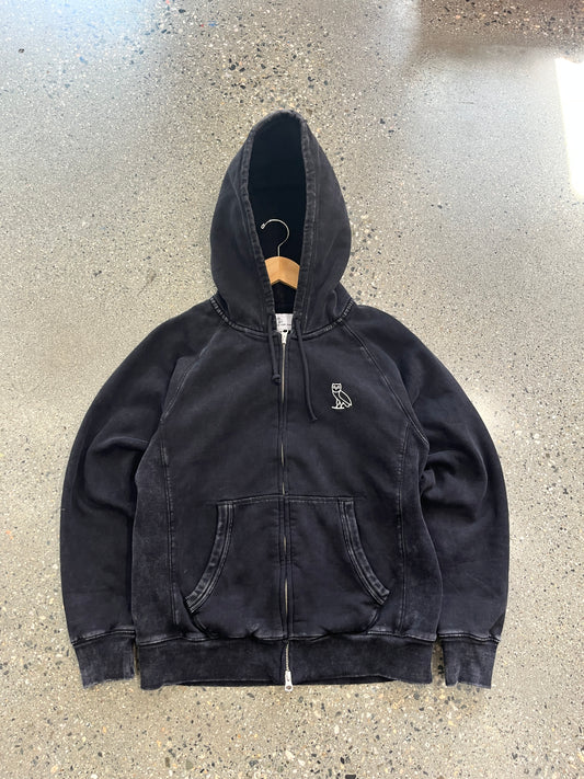 (S) OVO Zip Up Sunfaded Hoodie