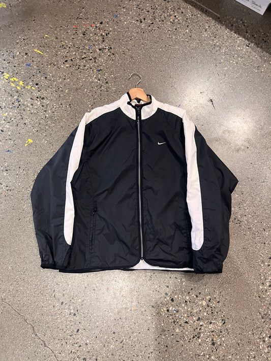 (L) 90s Nike Black White Doublesided Windbreaker
