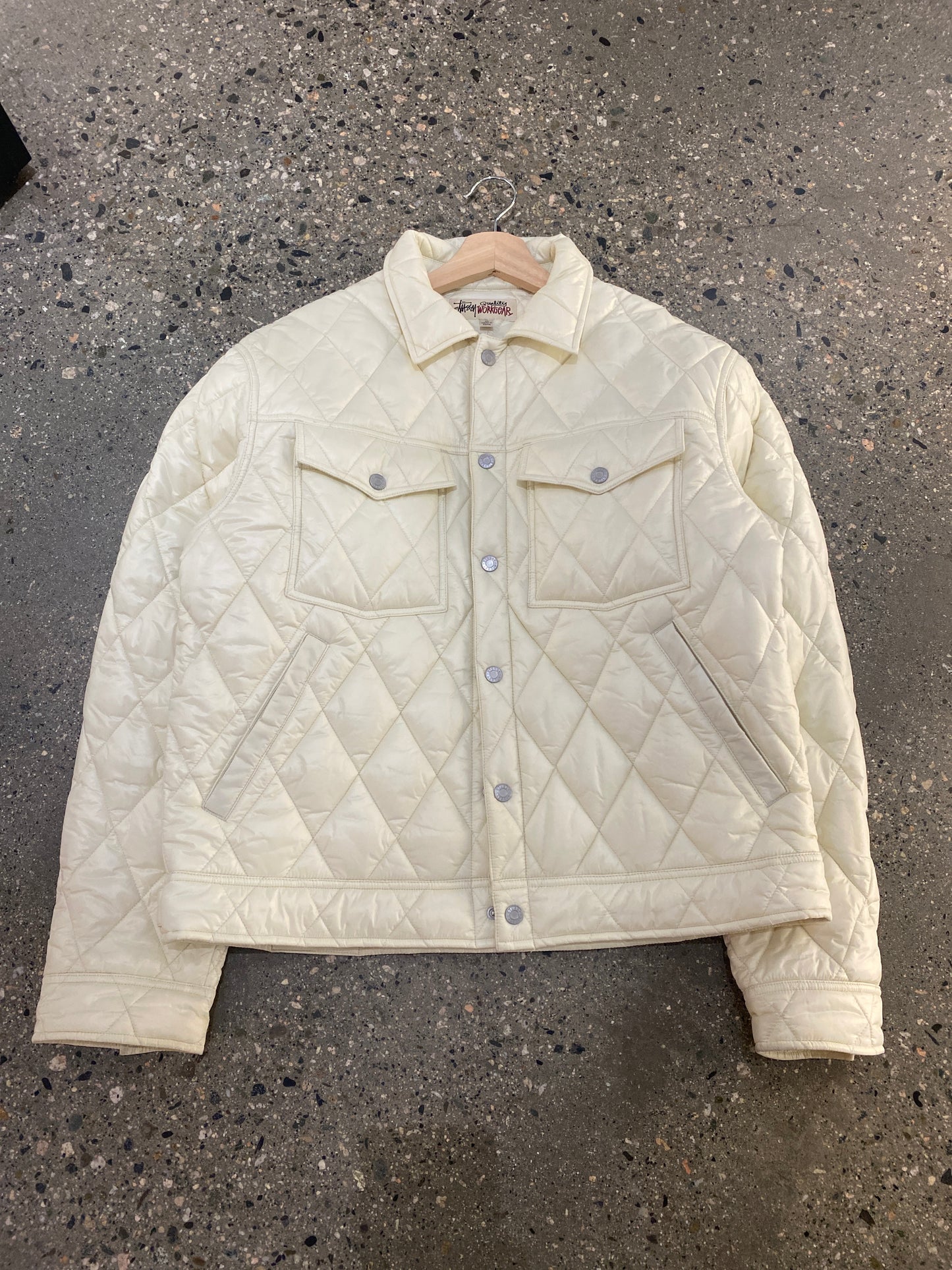 (M) Stussy Workwear Liner Pearl