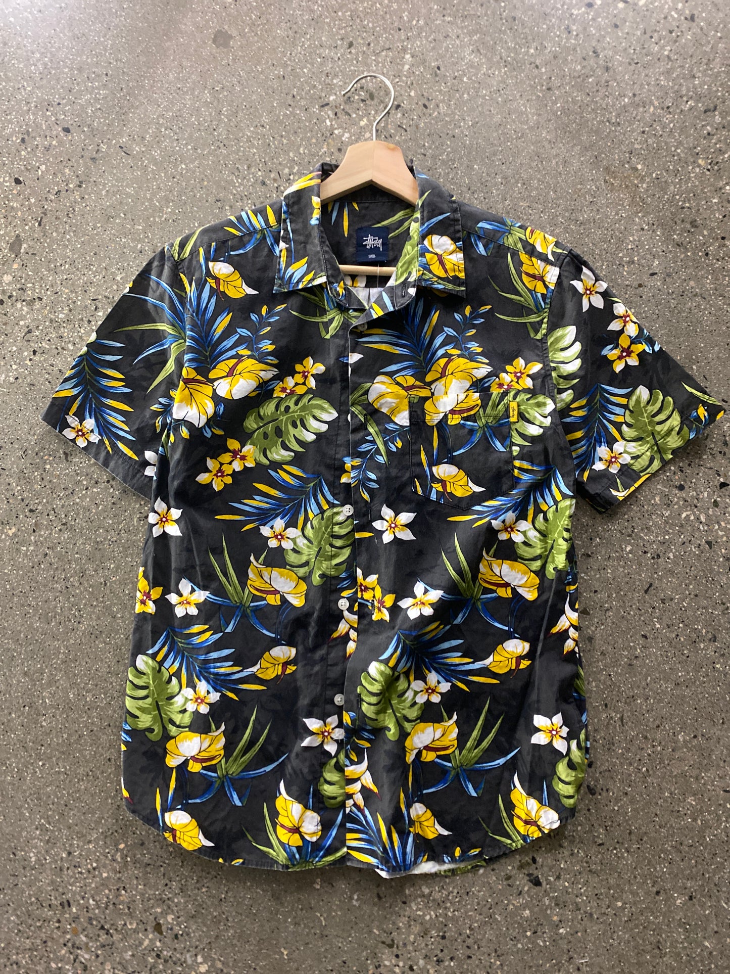 (S) stussy vintage summer button up