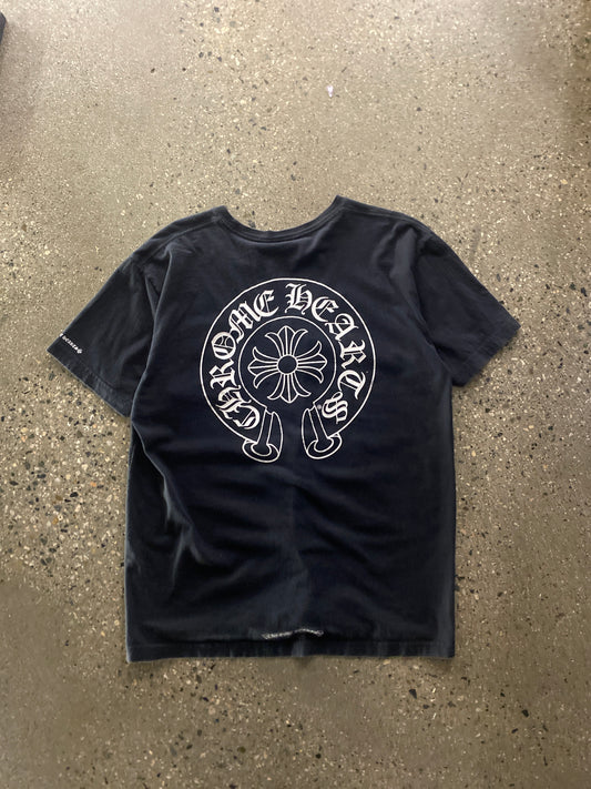 (L/XL) Doublesided Horseshoe Chrome Hearts Tee