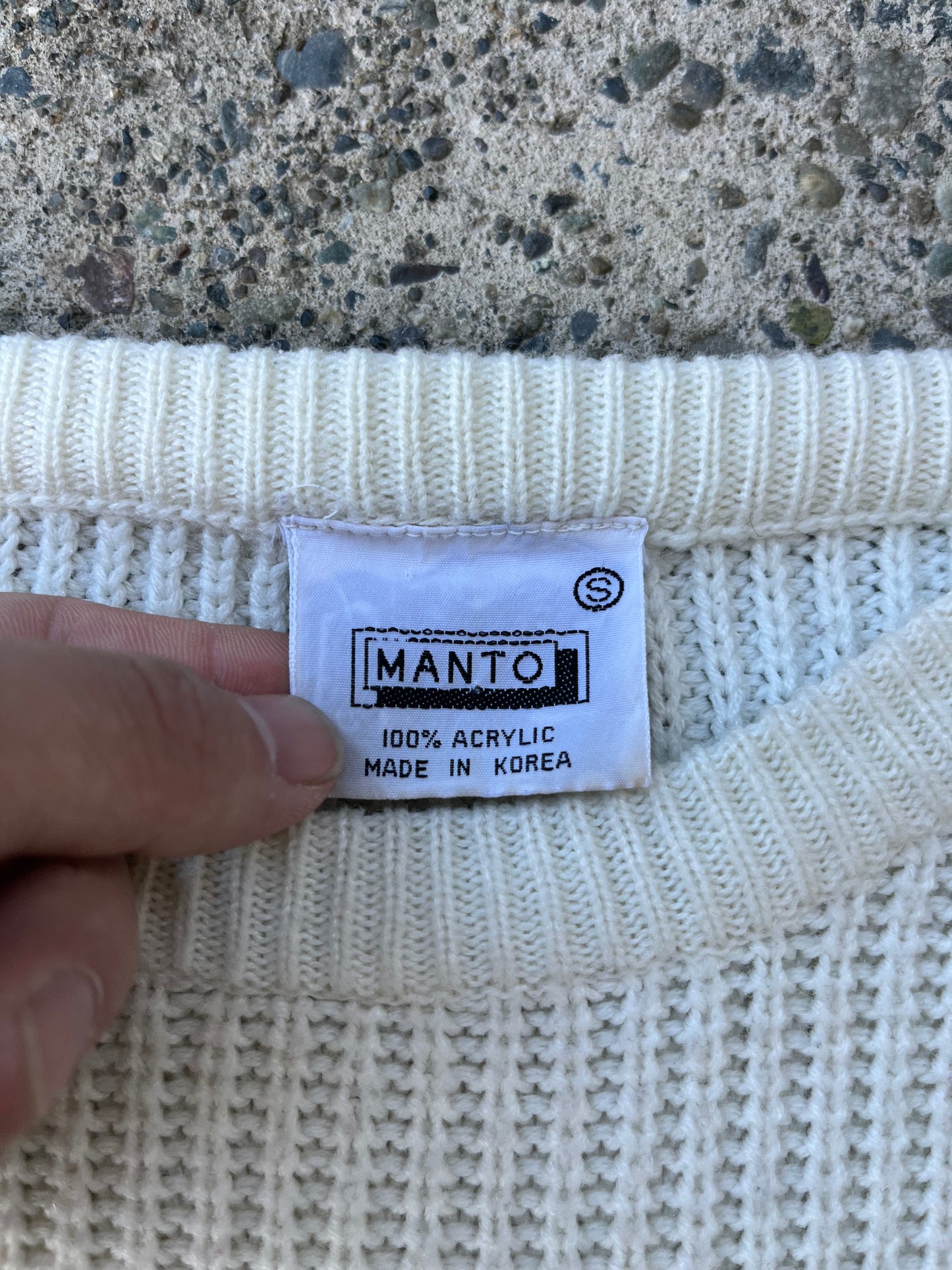 80s Manto Block Texture Knit