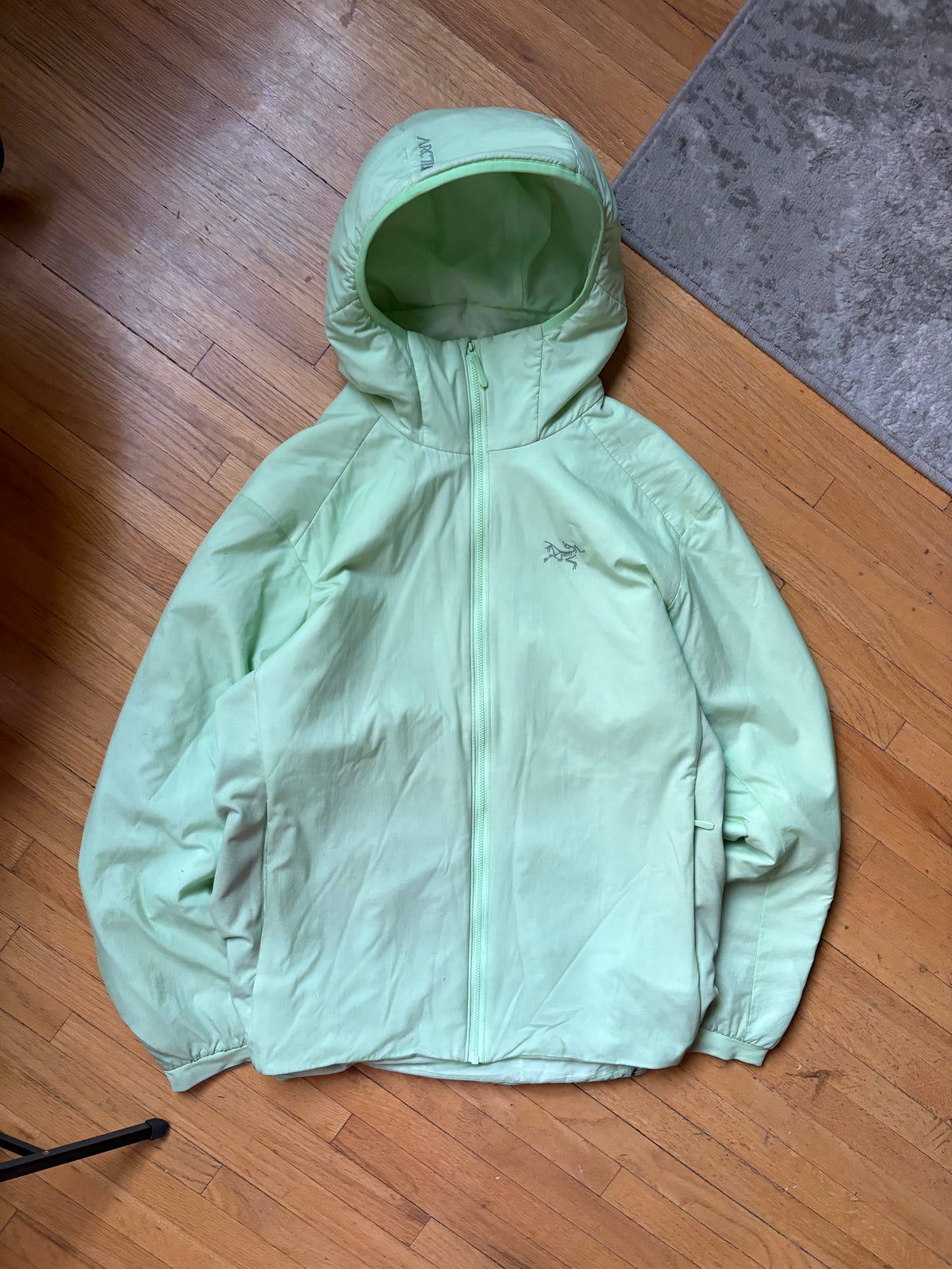 (L) Mint Green Proton LT Arcteryx Hoody