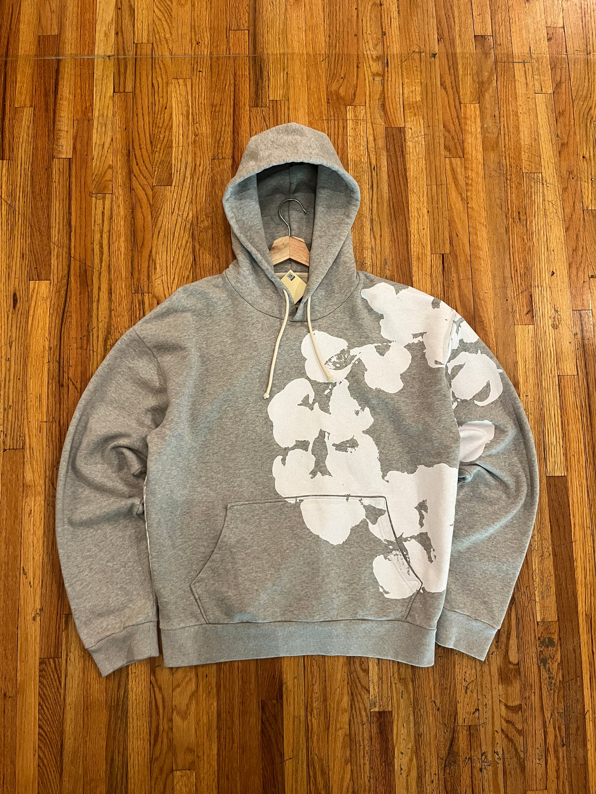 (L) Grey Denim Tears Hoodie