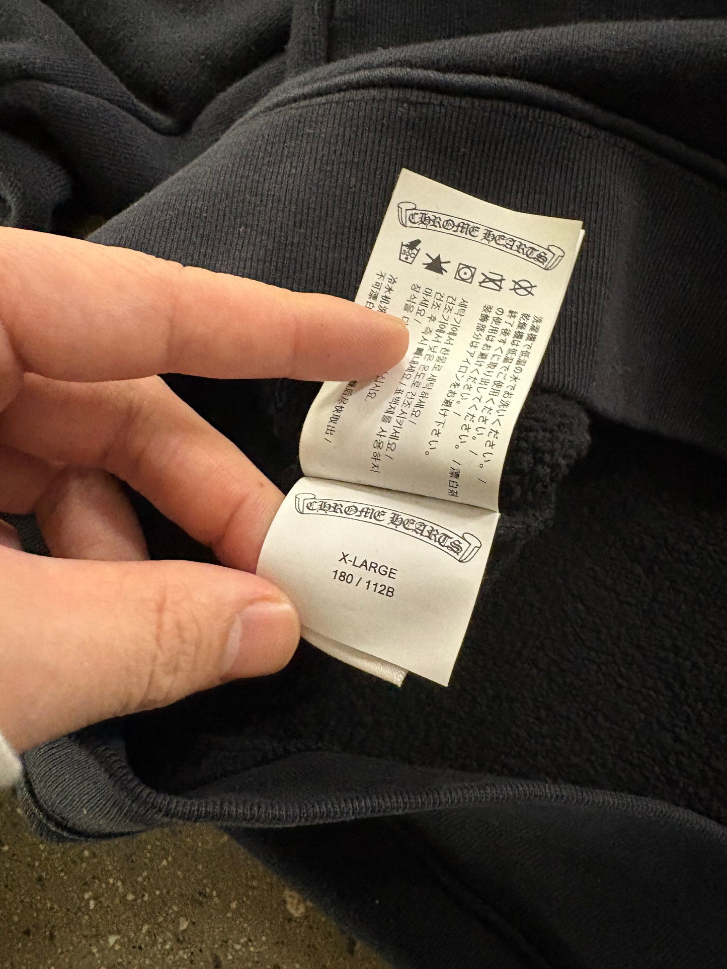 (2XL) Chrome Hearts Scroll  “ f*ck u” Crewneck