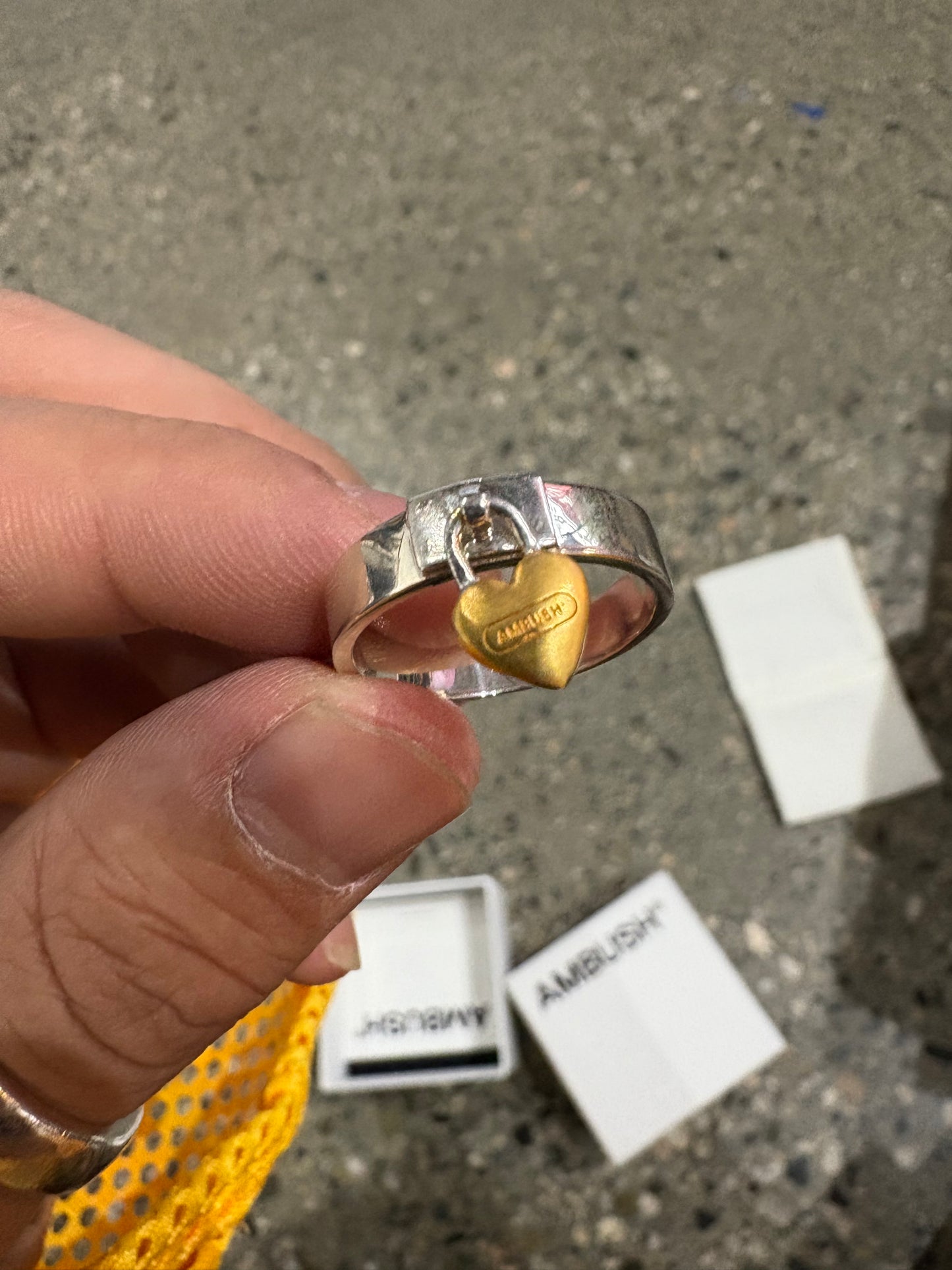 Ambush Silver .925 Padlock Ring