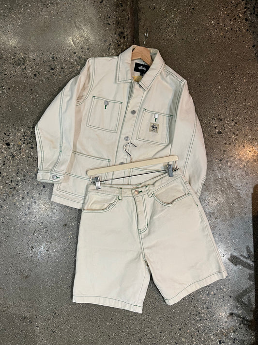 (S) Stussy Contrast Denim Set